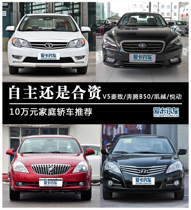 10萬元家庭轎車推薦