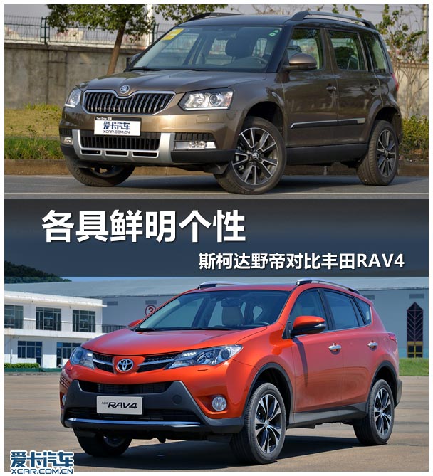 各具鲜明个性 斯柯达野帝对比丰田RAV4